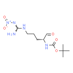 ChemSpider 2D Image | 2-Methyl-2-propanyl [(2R)-5-(N''-nitrocarbamimidamido)-1-oxo-2-pentanyl]carbamate | C11H21N5O5