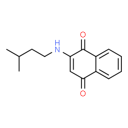 ChemSpider 2D Image | 2-(Isopentylamino)naphthalene-1,4-dione | C15H17NO2