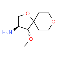 ChemSpider 2D Image | (3S,4R)-4-Methoxy-1,8-dioxaspiro[4.5]decan-3-amine | C9H17NO3