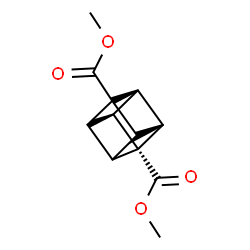 ChemSpider 2D Image | Dimethyl (1R,2R,3S,4s,6S,7R,8r)-1,4-cubanedicarboxylate | C12H12O4