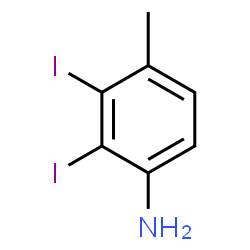 ChemSpider 2D Image | 2,3-Diiodo-4-methylaniline | C7H7I2N