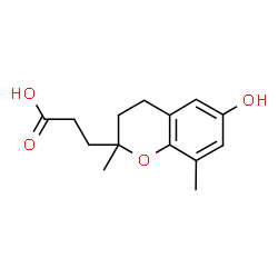 ChemSpider 2D Image | 3-(6-Hydroxy-2,8-dimethyl-3,4-dihydro-2H-chromen-2-yl)propanoic acid | C14H18O4
