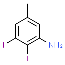 ChemSpider 2D Image | 2,3-Diiodo-5-methylaniline | C7H7I2N
