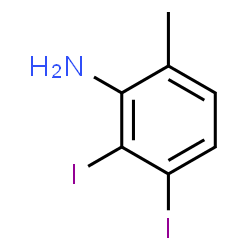 ChemSpider 2D Image | 2,3-Diiodo-6-methylaniline | C7H7I2N