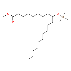 ChemSpider 2D Image | Methyl 9-[(trimethylsilyl)oxy]nonadecanoate | C23H48O3Si