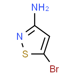 ChemSpider 2D Image | 5-Bromo-1,2-thiazol-3-amine | C3H3BrN2S