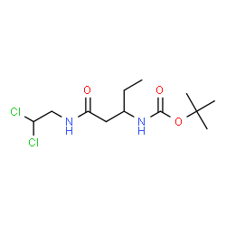 ChemSpider 2D Image | 2-Methyl-2-propanyl {1-[(2,2-dichloroethyl)amino]-1-oxo-3-pentanyl}carbamate | C12H22Cl2N2O3