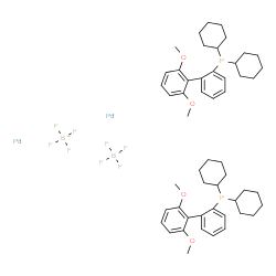 ChemSpider 2D Image | dicyclohexyl-[2-(2,6-dimethoxyphenyl)phenyl]phosphane; palladium; ditetrafluoroborate | C52H70B2F8O4P2Pd2