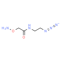 ChemSpider 2D Image | 2-(Aminooxy)-N-(2-azidoethyl)acetamide | C4H9N5O2