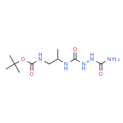 ChemSpider 2D Image | 2-Methyl-2-propanyl (2-{[(2-carbamoylhydrazino)carbonyl]amino}propyl)carbamate | C10H21N5O4