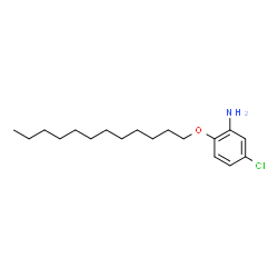 ChemSpider 2D Image | 5-Chloro-2-(dodecyloxy)aniline | C18H30ClNO