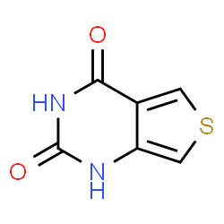 ChemSpider 2D Image | Thieno[3,4-d]pyrimidine-2,4(1H,3H)-dione | C6H4N2O2S
