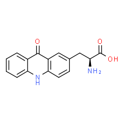 ChemSpider 2D Image | (2S)-2-Amino-3-(9-oxo-9,10-dihydro-2-acridinyl)propanoic acid | C16H14N2O3