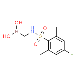 ChemSpider 2D Image | ({[(4-Fluoro-2,6-dimethylphenyl)sulfonyl]amino}methyl)boronic acid | C9H13BFNO4S
