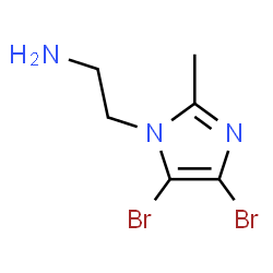ChemSpider 2D Image | 2-(4,5-Dibromo-2-methyl-1H-imidazol-1-yl)ethanamine | C6H9Br2N3