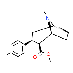 ChemSpider 2D Image | Methyl (1S,2S,3S,5R)-3-(4-iodophenyl)-8-methyl-8-azabicyclo[3.2.1]octane-2-carboxylate | C16H20INO2