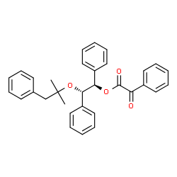 ChemSpider 2D Image | (1R,2S)-2-[(2-Methyl-1-phenyl-2-propanyl)oxy]-1,2-diphenylethyl oxo(phenyl)acetate | C32H30O4