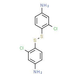 ChemSpider 2D Image | 4,4'-Disulfanediylbis(3-chloroaniline) | C12H10Cl2N2S2