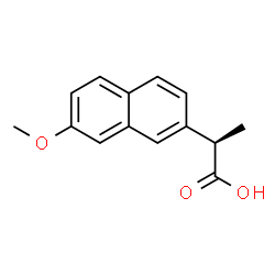 ChemSpider 2D Image | (2R)-2-(7-Methoxy-2-naphthyl)propanoic acid | C14H14O3