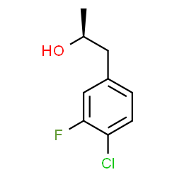 ChemSpider 2D Image | (2S)-1-(4-Chloro-3-fluorophenyl)-2-propanol | C9H10ClFO