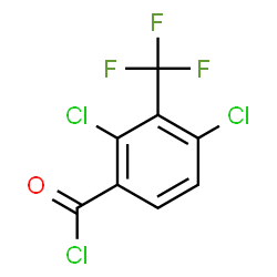 ChemSpider 2D Image | 2,4-Dichloro-3-(trifluoromethyl)benzoyl chloride | C8H2Cl3F3O