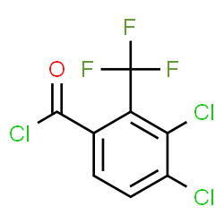 ChemSpider 2D Image | 3,4-Dichloro-2-(trifluoromethyl)benzoyl chloride | C8H2Cl3F3O