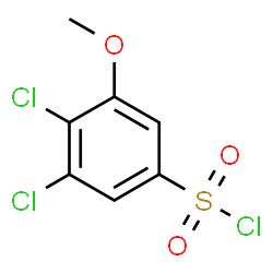 ChemSpider 2D Image | 3,4-Dichloro-5-methoxybenzenesulfonyl chloride | C7H5Cl3O3S