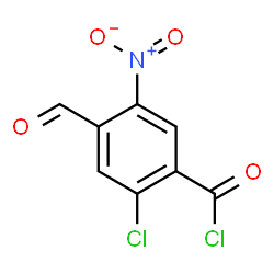 ChemSpider 2D Image | 2-Chloro-4-formyl-5-nitrobenzoyl chloride | C8H3Cl2NO4
