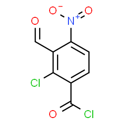 ChemSpider 2D Image | 2-Chloro-3-formyl-4-nitrobenzoyl chloride | C8H3Cl2NO4