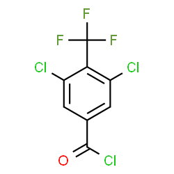 ChemSpider 2D Image | 3,5-Dichloro-4-(trifluoromethyl)benzoyl chloride | C8H2Cl3F3O