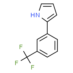 ChemSpider 2D Image | 2-[3-(Trifluoromethyl)phenyl]-1H-pyrrole | C11H8F3N