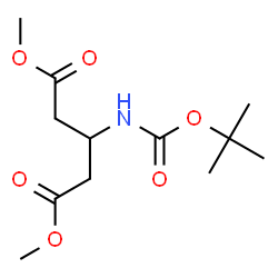 ChemSpider 2D Image | 1,5-dimethyl 3-{[(tert-butoxy)carbonyl]amino}pentanedioate | C12H21NO6
