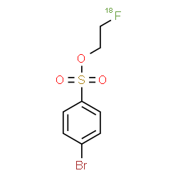 ChemSpider 2D Image | 2-(~18~F)Fluoroethyl 4-bromobenzenesulfonate | C8H8Br18FO3S