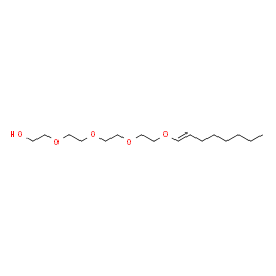 ChemSpider 2D Image | (13E)-3,6,9,12-Tetraoxaicos-13-en-1-ol | C16H32O5