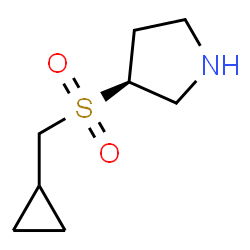 ChemSpider 2D Image | (3S)-3-[(Cyclopropylmethyl)sulfonyl]pyrrolidine | C8H15NO2S