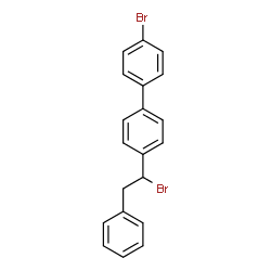 ChemSpider 2D Image | 4-Bromo-4'-(1-bromo-2-phenylethyl)biphenyl | C20H16Br2