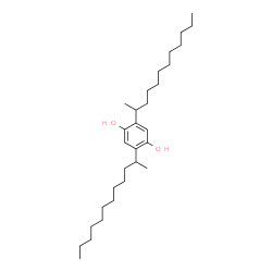 ChemSpider 2D Image | 2,5-Di(2-dodecanyl)-1,4-benzenediol | C30H54O2