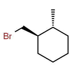 ChemSpider 2D Image | (1R,2R)-1-(Bromomethyl)-2-methylcyclohexane | C8H15Br