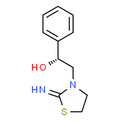 ChemSpider 2D Image | (1R)-2-(2-Imino-1,3-thiazolidin-3-yl)-1-phenylethanol | C11H14N2OS