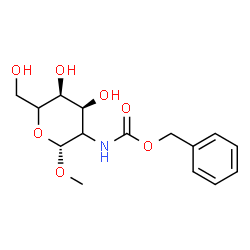 ChemSpider 2D Image | Methyl 2-{[(benzyloxy)carbonyl]amino}-2-deoxy-beta-D-erythro-hexopyranoside | C15H21NO7