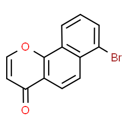 ChemSpider 2D Image | 7-Bromo-4H-benzo[h]chromen-4-one | C13H7BrO2
