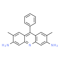 ChemSpider 2D Image | 2,7-Dimethyl-9-phenyl-3,6-acridinediamine | C21H19N3