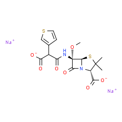 ChemSpider 2D Image | temocillin sodium | C16H16N2Na2O7S2