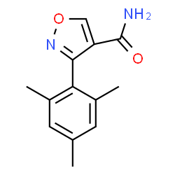ChemSpider 2D Image | 3-Mesityl-1,2-oxazole-4-carboxamide | C13H14N2O2