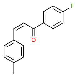 ChemSpider 2D Image | (2Z)-1-(4-Fluorophenyl)-3-(4-methylphenyl)-2-propen-1-one | C16H13FO