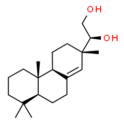 ChemSpider 2D Image | (13alpha,15S)-Pimar-8(14)-ene-15,16-diol | C20H34O2