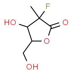 ChemSpider 2D Image | 3-Fluoro-4-hydroxy-5-(hydroxymethyl)-3-methyldihydro-2(3H)-furanone | C6H9FO4