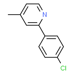 ChemSpider 2D Image | 2-(4-Chlorophenyl)-4-methylpyridine | C12H10ClN