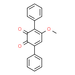 ChemSpider 2D Image | 4-Methoxy-3,6-diphenyl-1,2-benzoquinone | C19H14O3