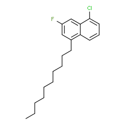 ChemSpider 2D Image | 5-Chloro-1-decyl-3-fluoronaphthalene | C20H26ClF